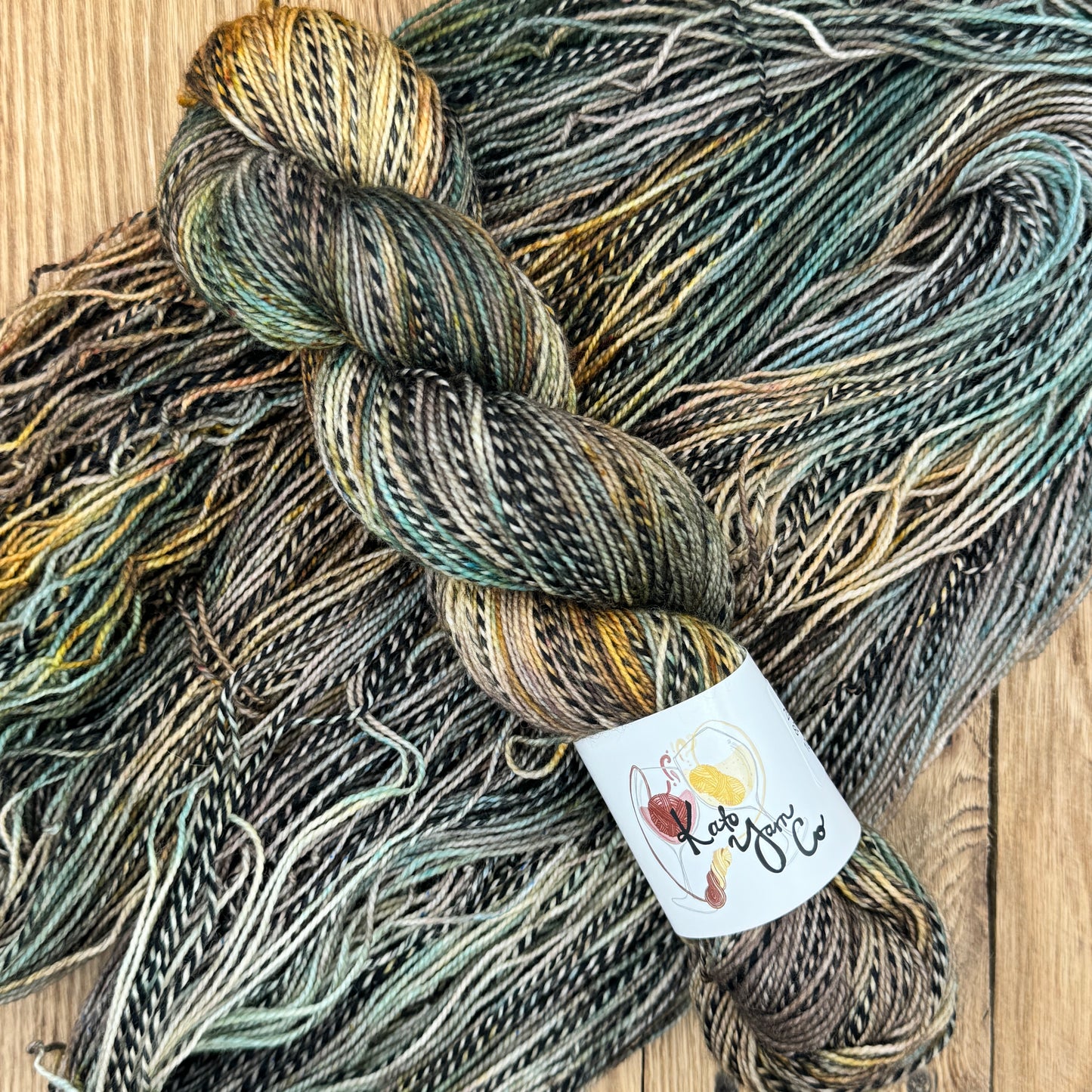 Deadwood - Zebra Fingering Sock