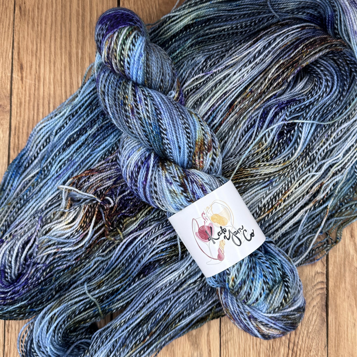 Chambray - Zebra Fingering Sock