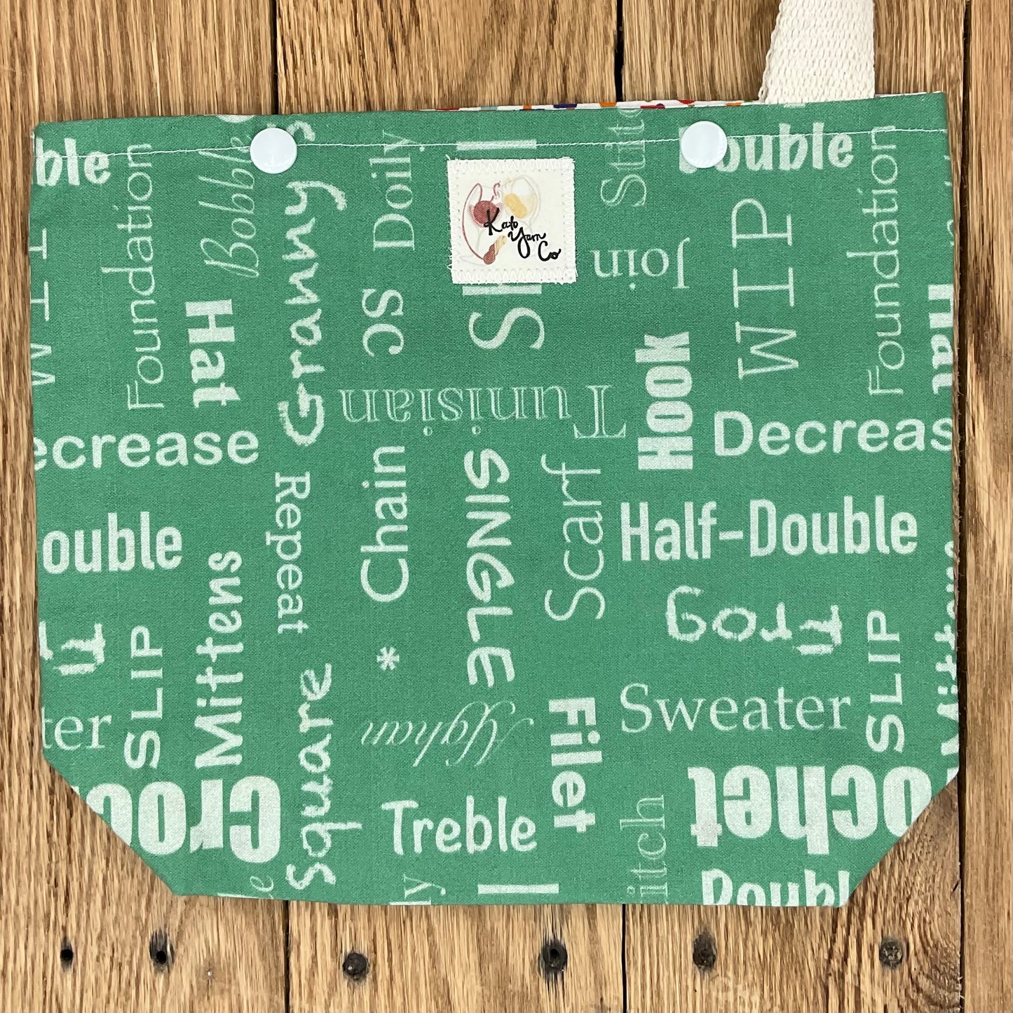 Crochet Words - Snappy Bag