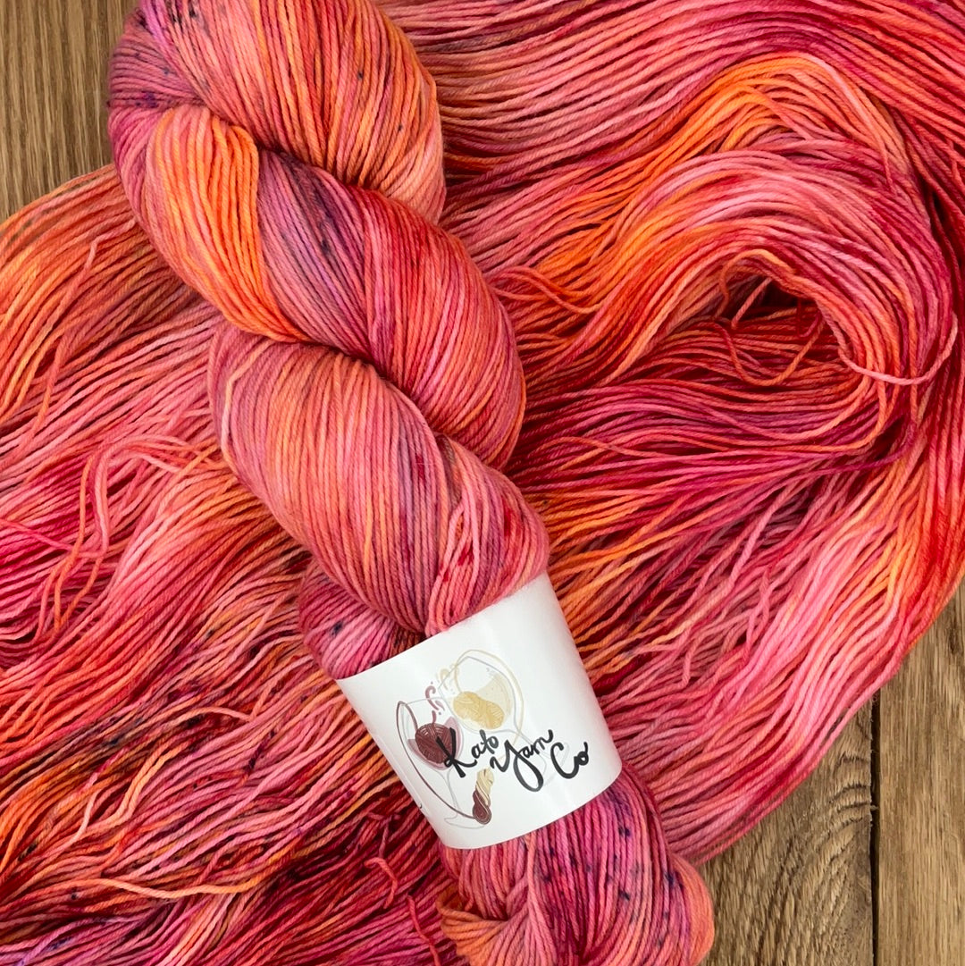 One of a Kind Pink/Orange - 75/25 Fingering