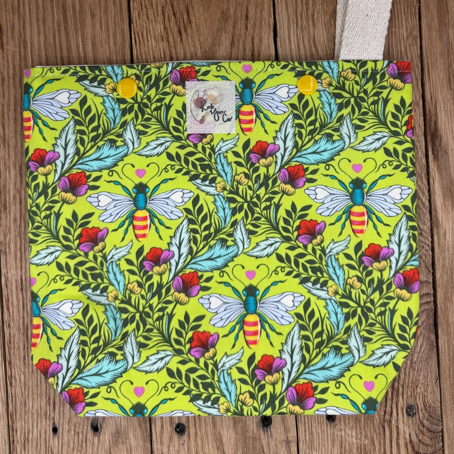 Bees Green - Snappy Bag