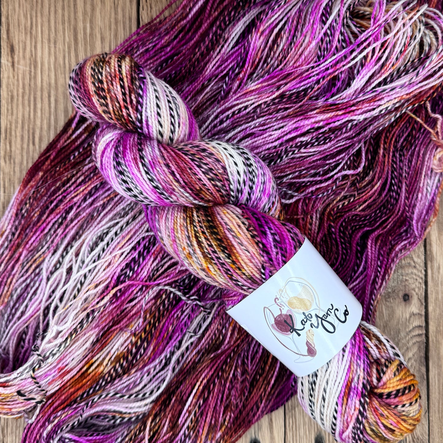 Afterglow - Zebra Fingering Sock