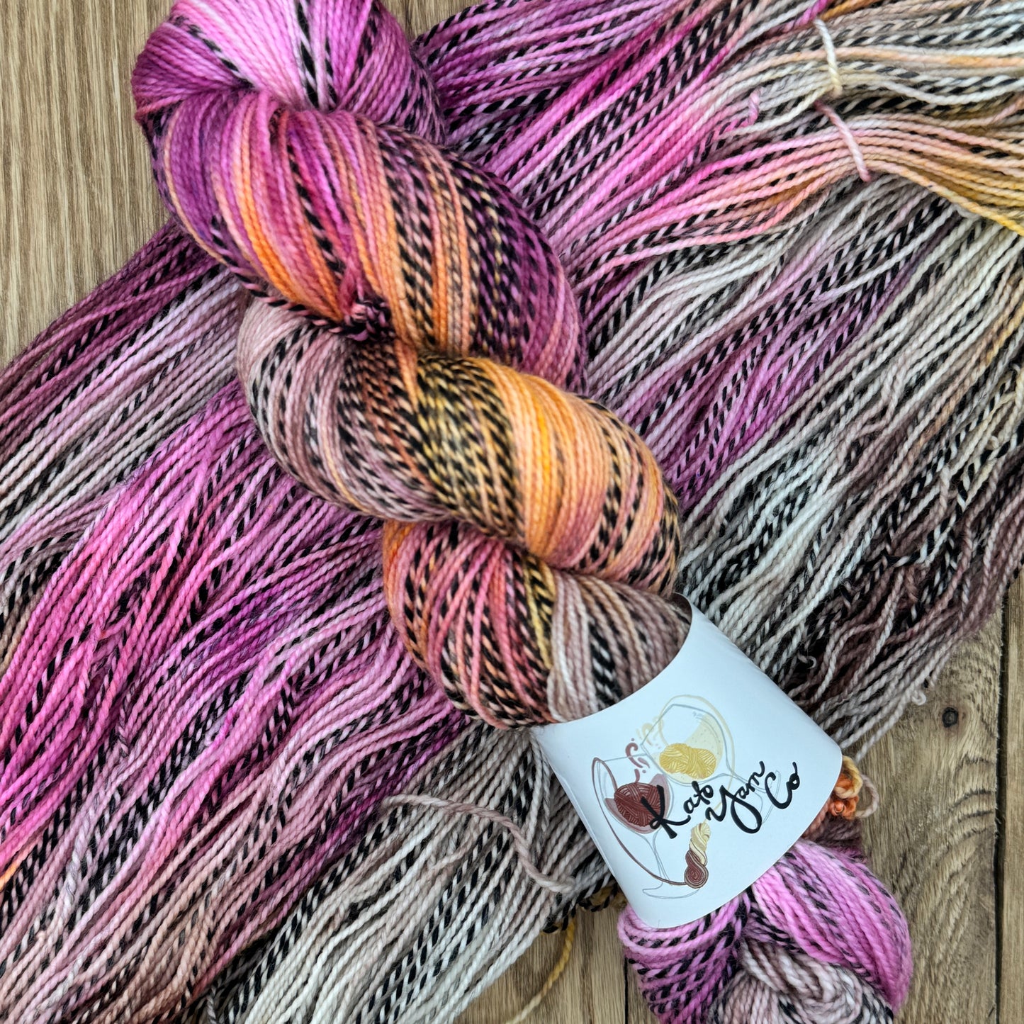 Dusty - Zebra Fingering Sock