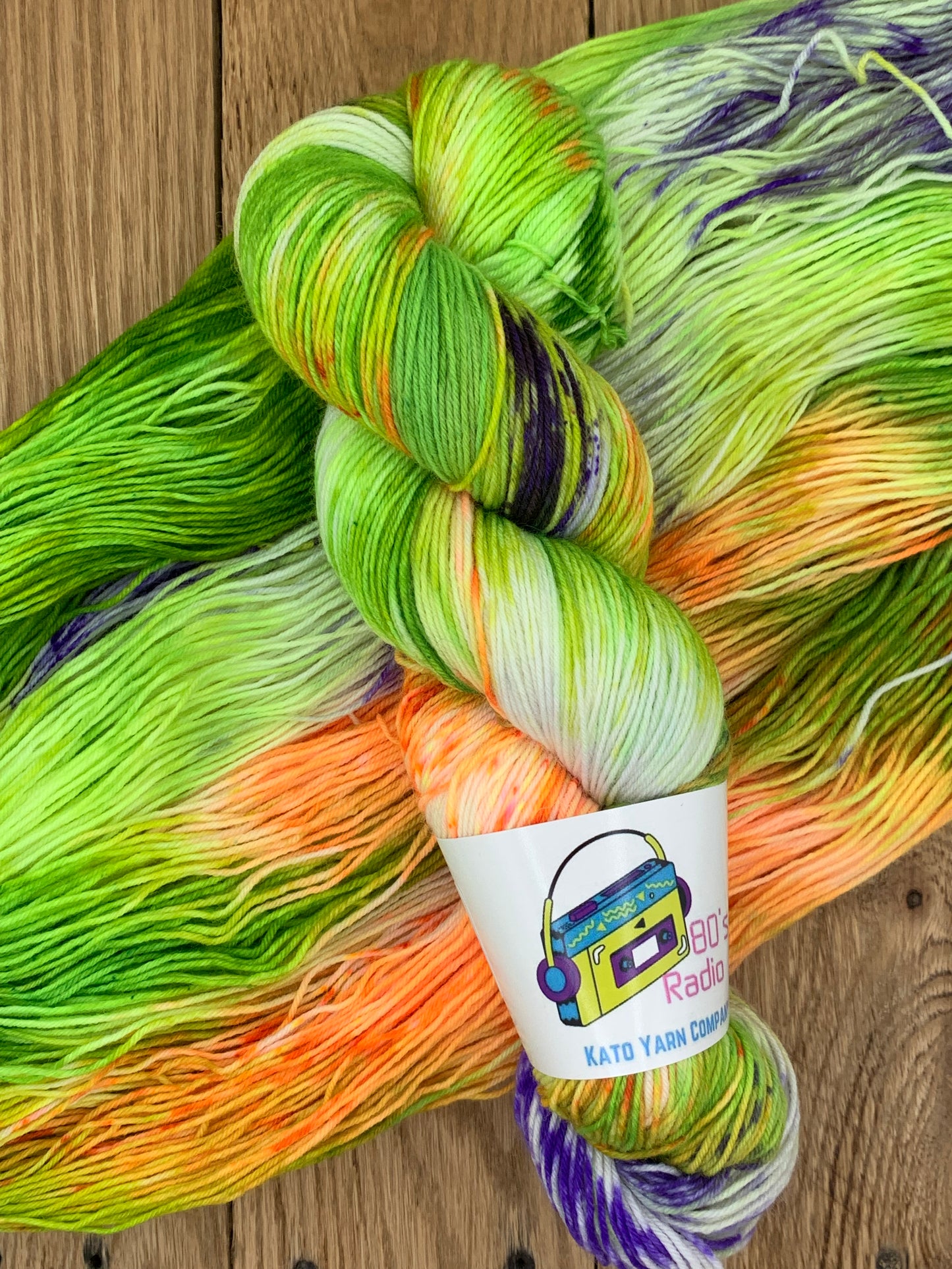 One Of A Kind Neon Green - 75/25 Fingering