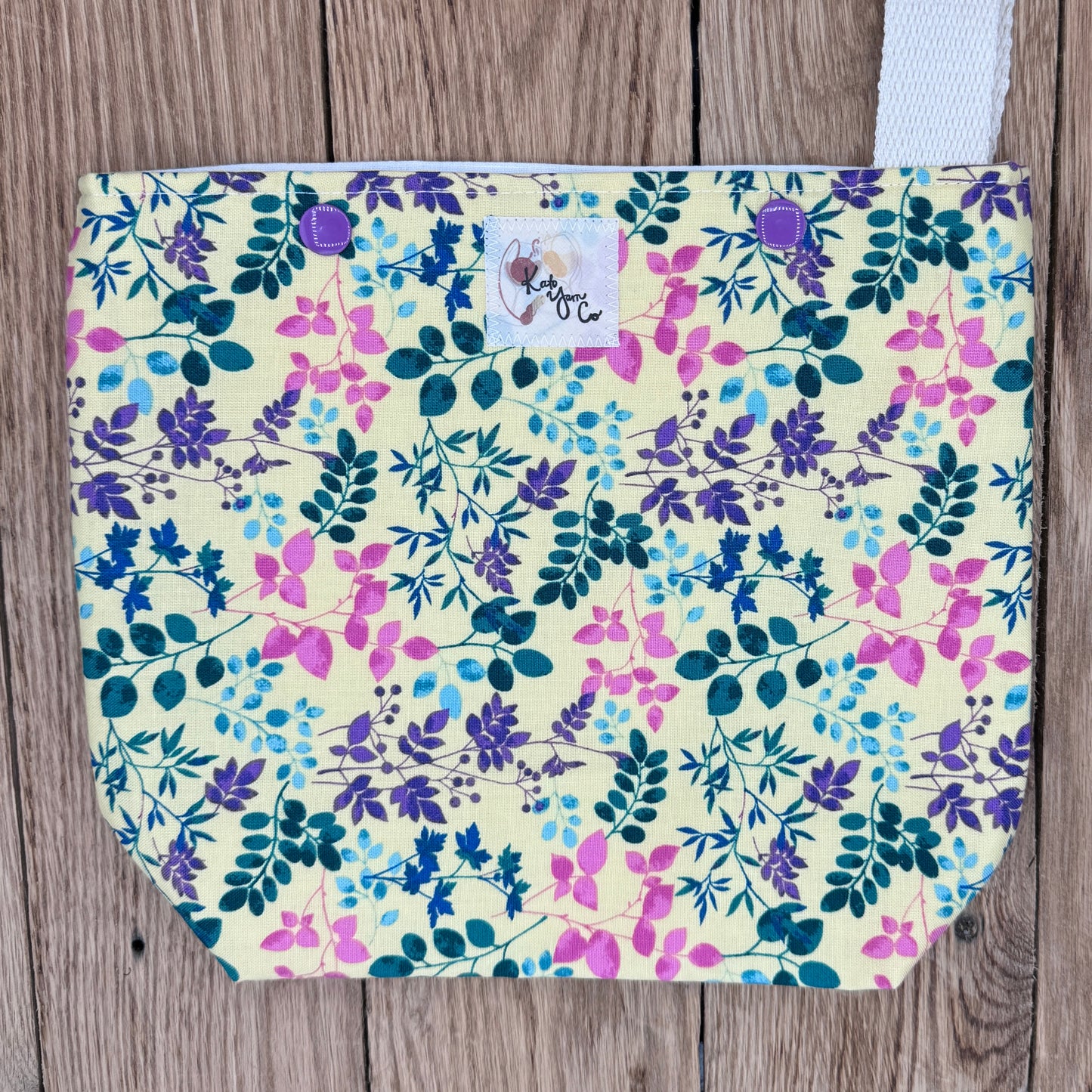 Yellow Floral - Snappy Bag