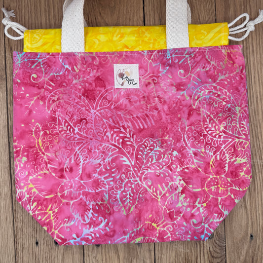 Pink Batik - Project Bag