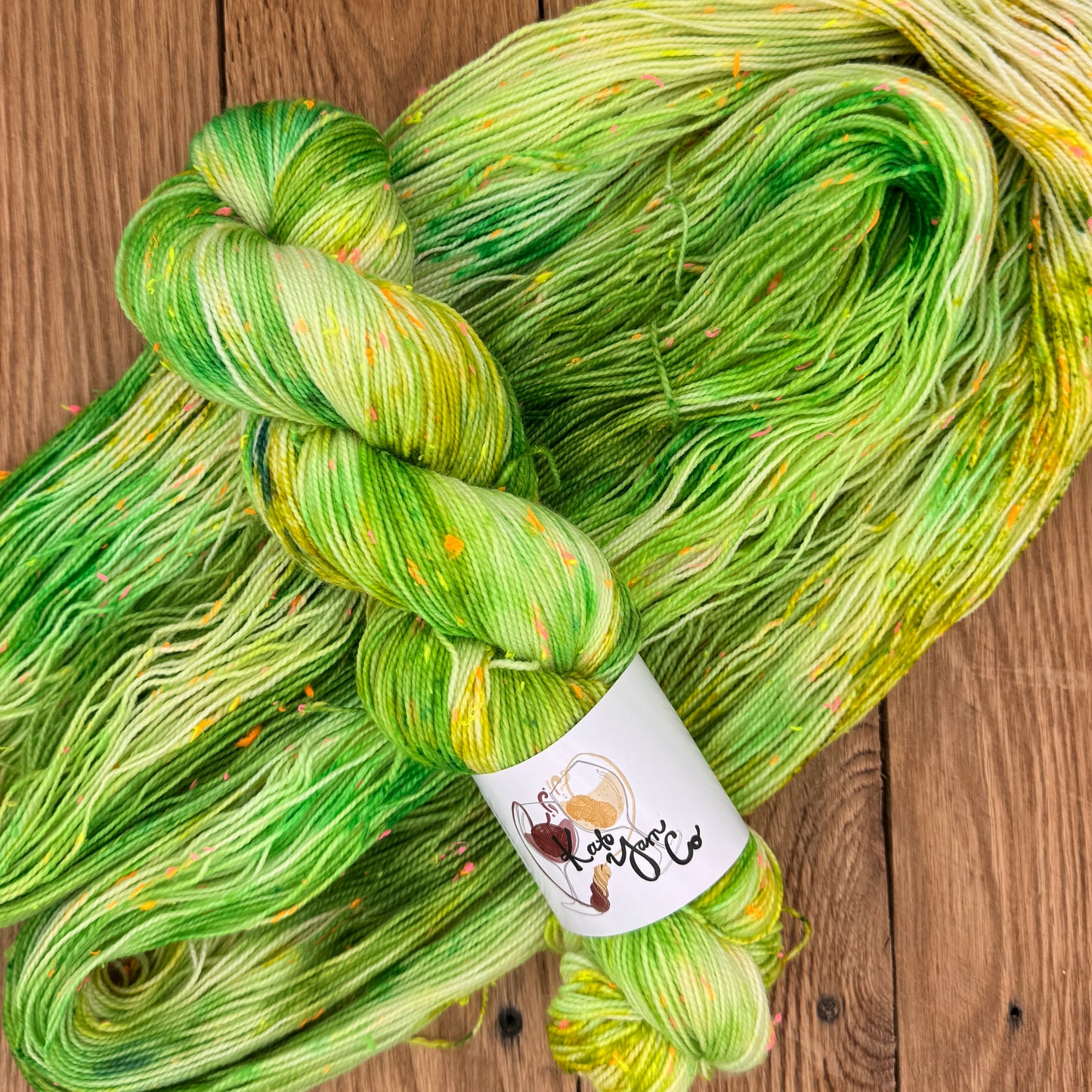 Sweet Gherkins- Neon Tweed Fingering