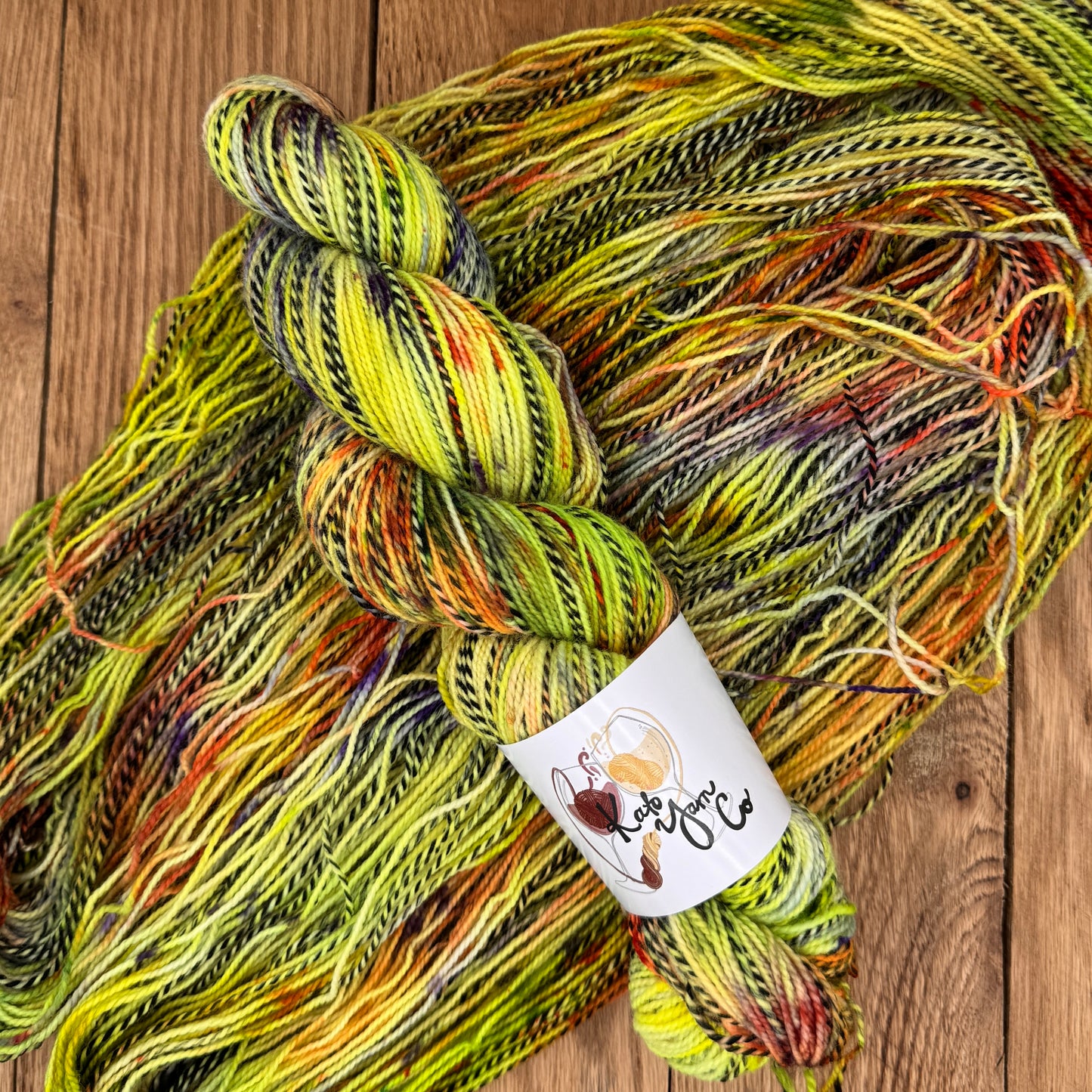 Toil & Trouble - Zebra Fingering Sock