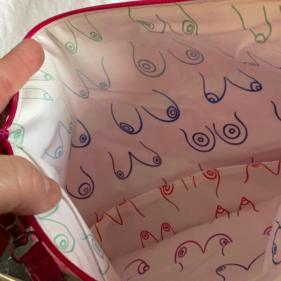 Gnomes Pink - Zipper Project Bag