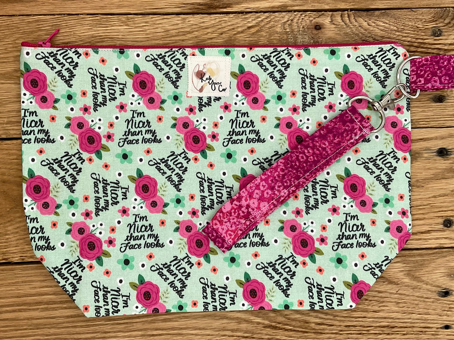 Nicer Than - Zipper Project Bag