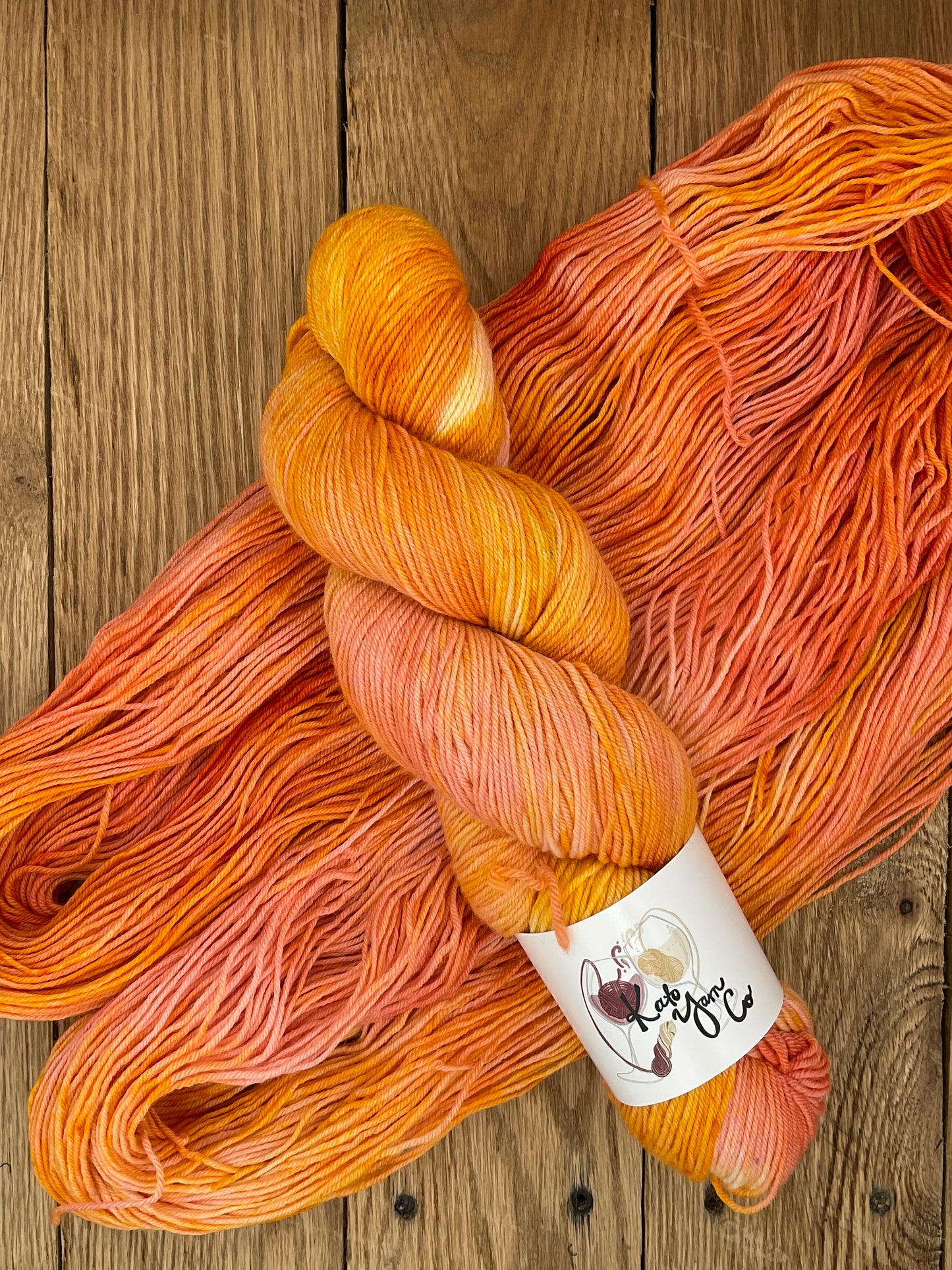 Orange Blossom - 100% Merino Fingering Weight