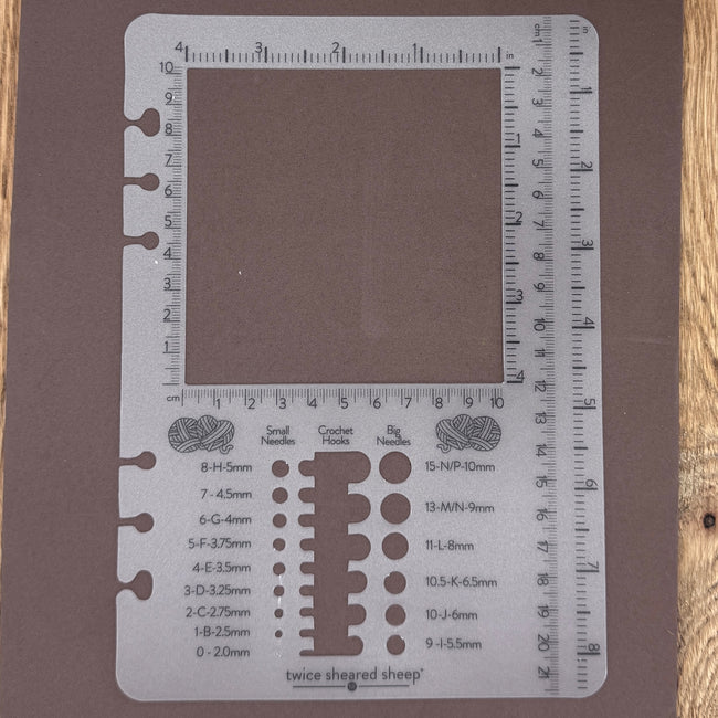 Project Journal Gauge Square Book Mark - Twice Sheared Sheep)