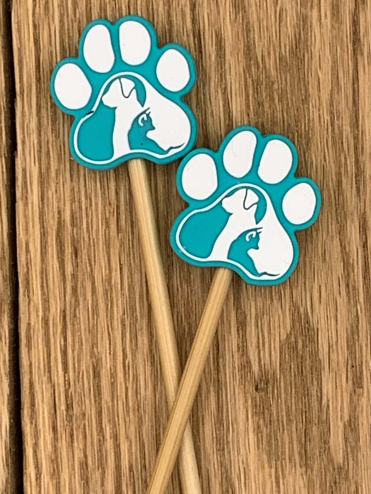 Teal Paw Silhouette - Stitch Stopper
