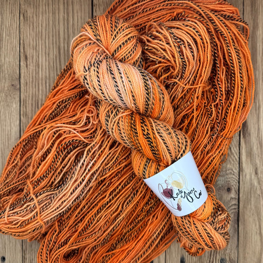 Oranges - Zebra Fingering Sock
