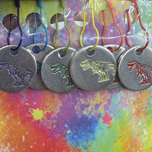 Dinosaur Stitch Markers - Crafty Like A Monkey
