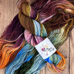 Blue Flame - Zebra Fingering Sock