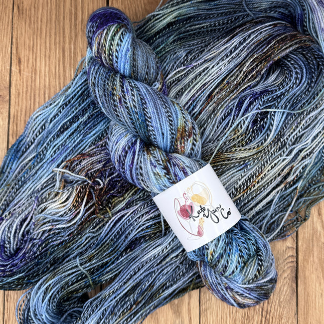 Chambray - Zebra Fingering Sock