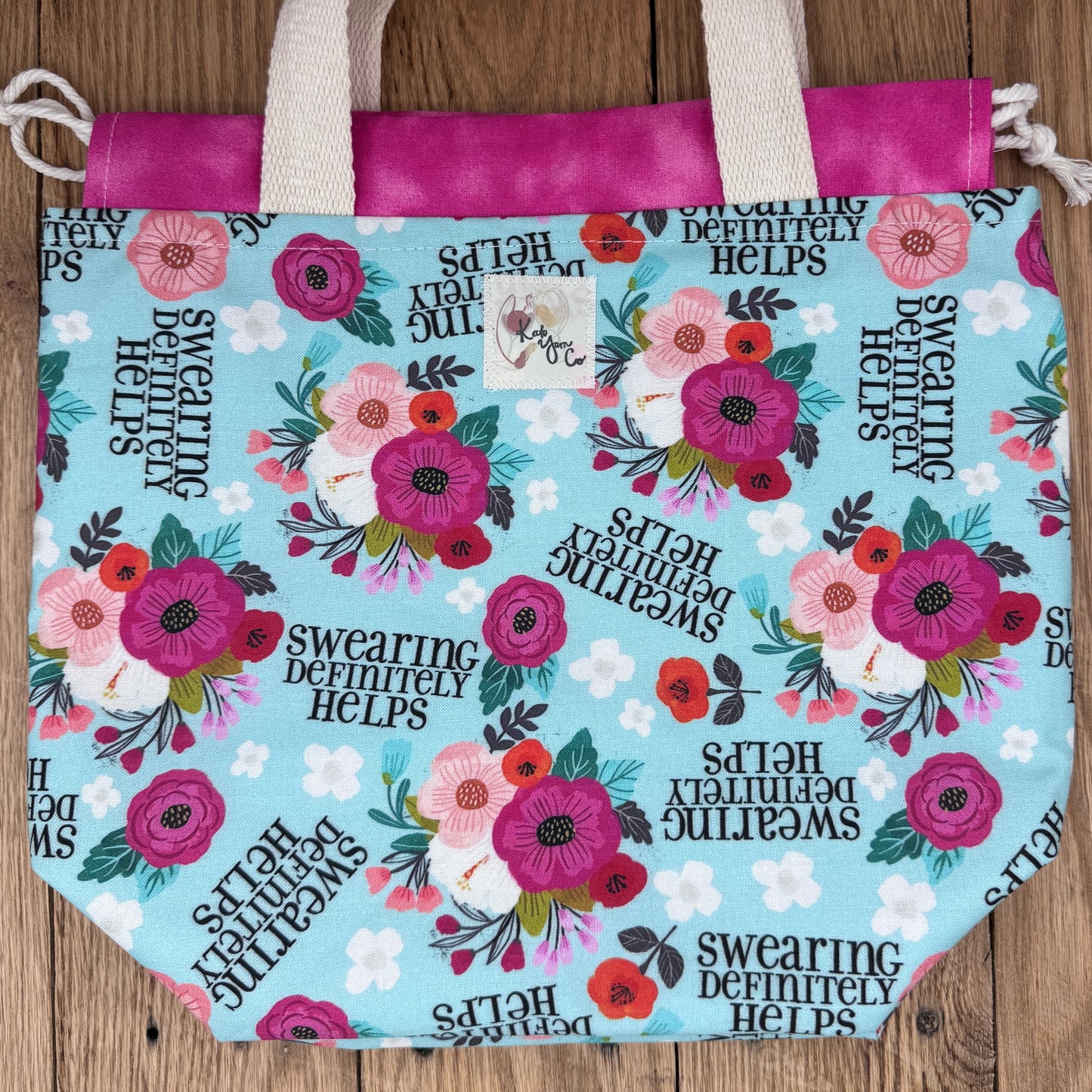 Swearing Definitely Helps - Project Bag