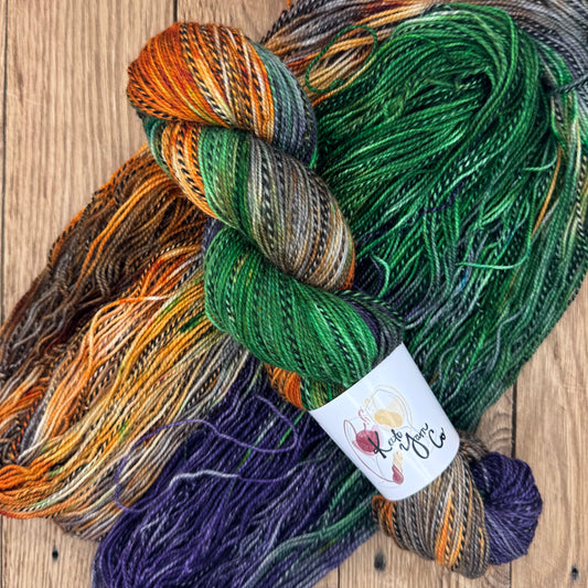 Monster Mash - Zebra Fingering Sock