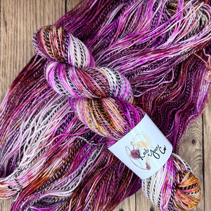 Afterglow - Zebra Fingering Sock