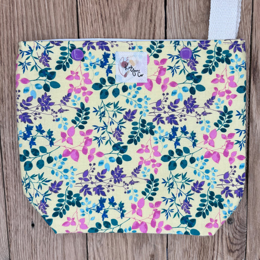 Yellow Floral - Snappy Bag