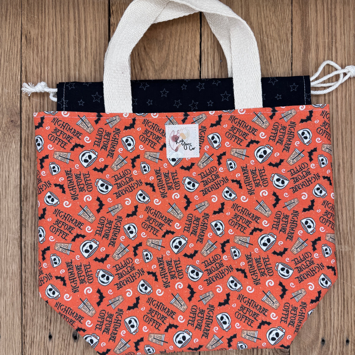 Nightmare Before Coffee - Project Bag