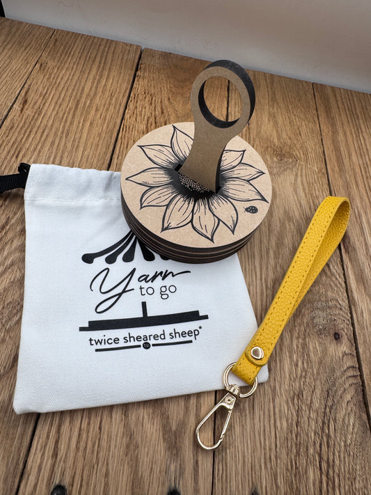 Sunflower - Yarn To Go Carousel with Wrist Strap
