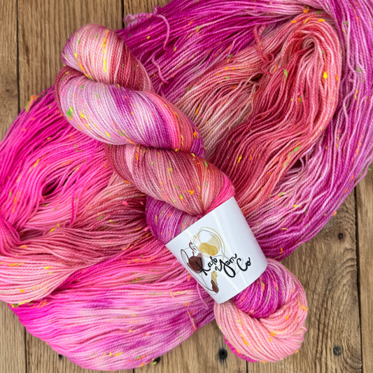 Pink Party - Neon Tweed Fingering