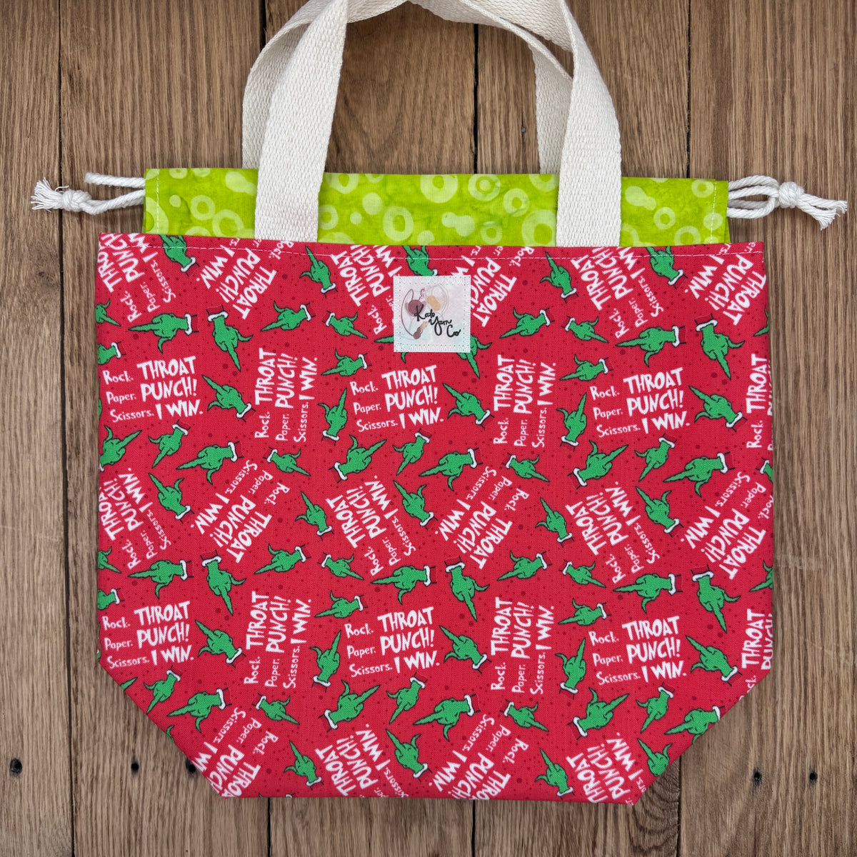 Rock Paper Scissors (Grinch) - Project Bag