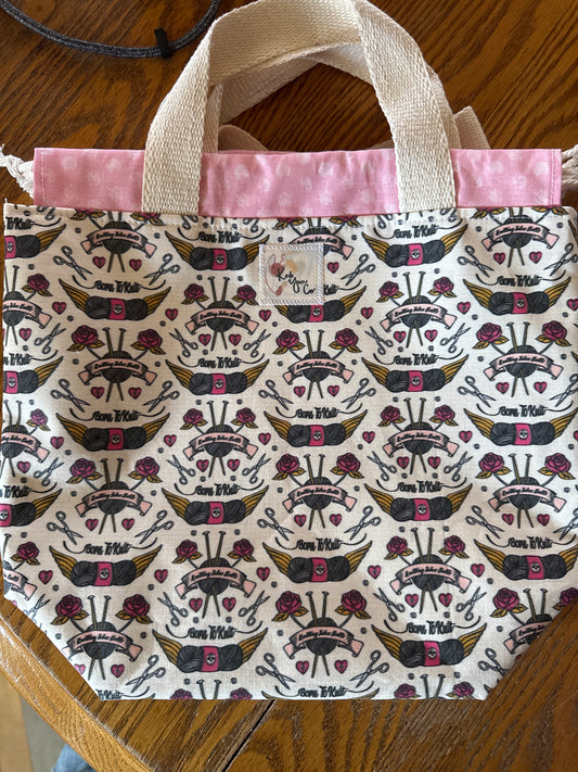 Born to Knit - Project Bag