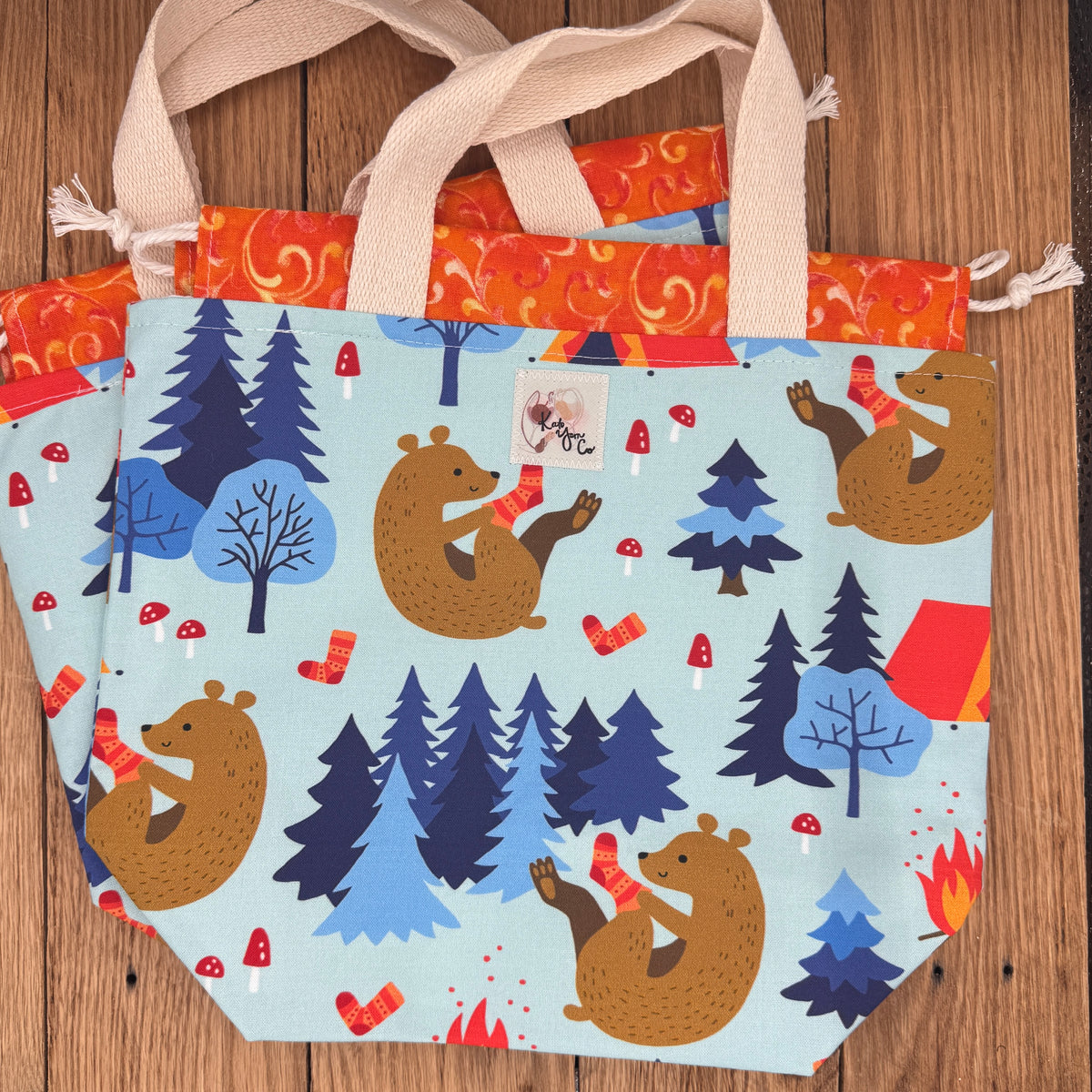 Bear with Socks - Project Bag