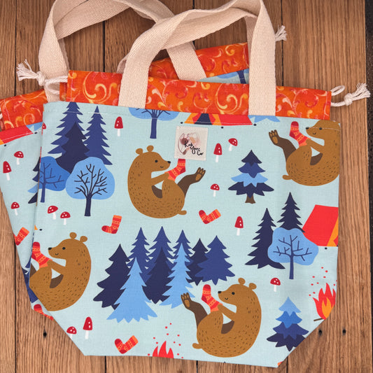 Bear with Socks - Project Bag