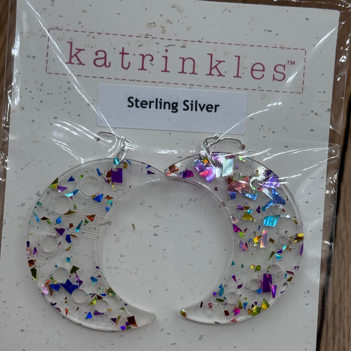 Moon Flake Needle Gauge Earrings - Katrinkles