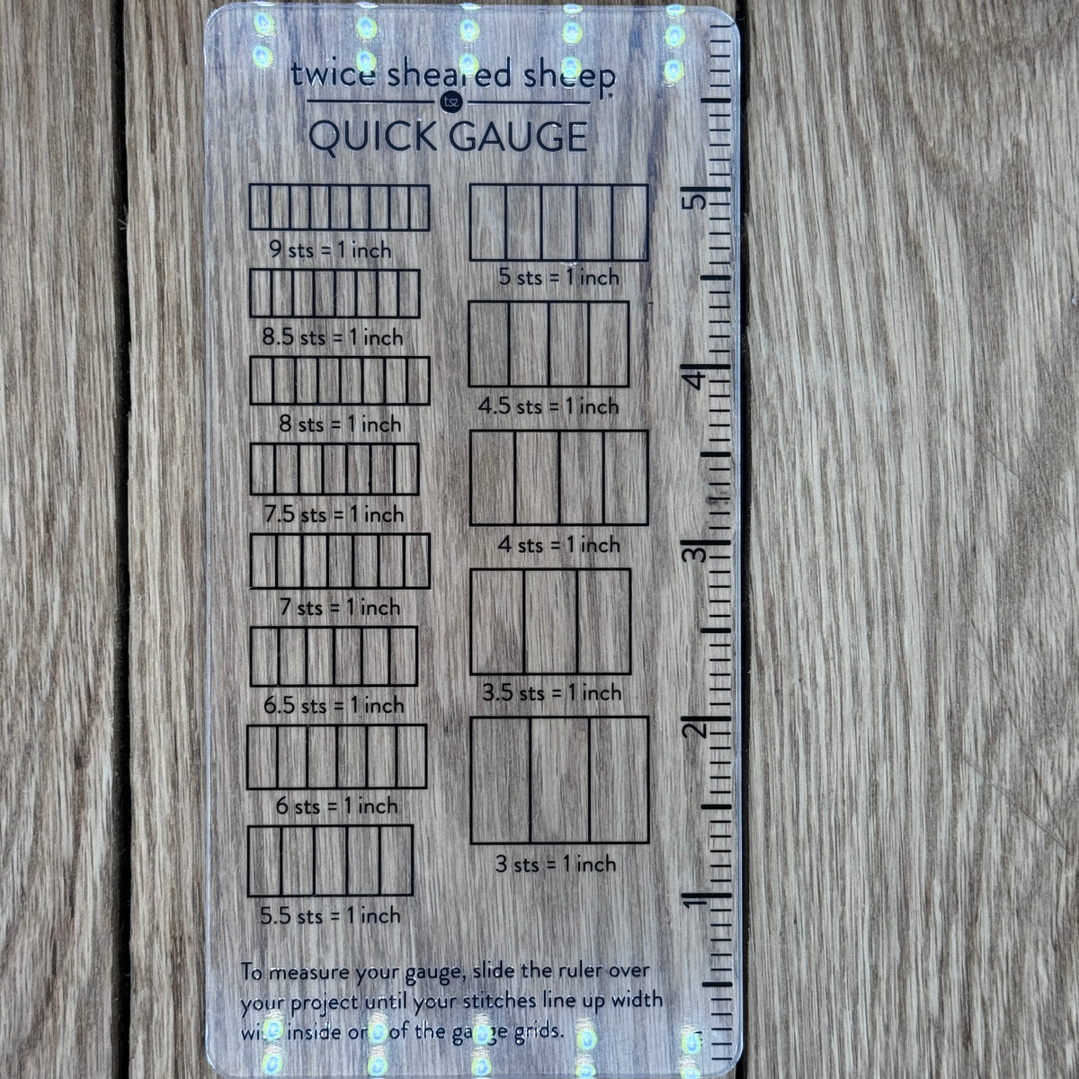 Quick Gauge Ruler - Twice Sheared Sheep