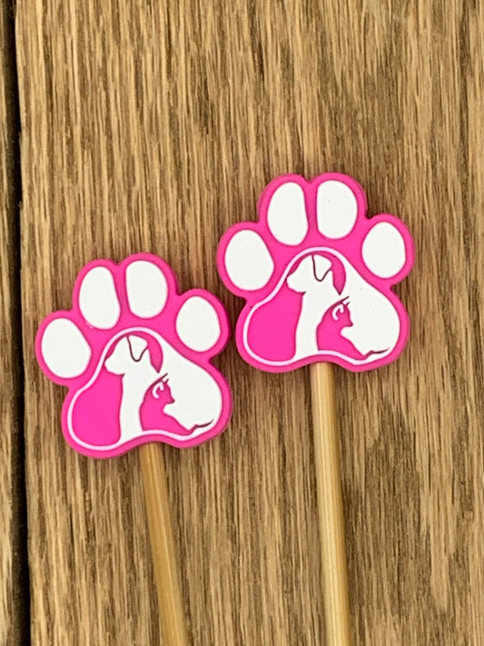 Pink Paw Silhouette - Stitch Stopper