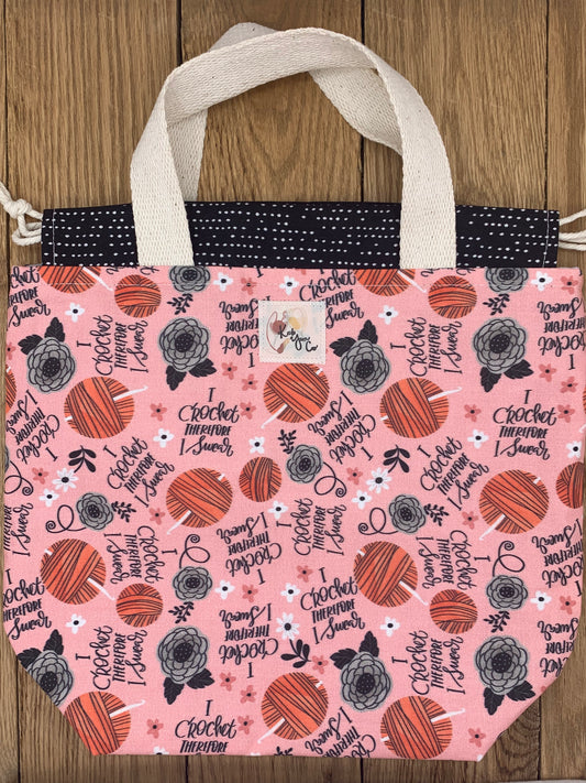 I Crochet -  Project Bag