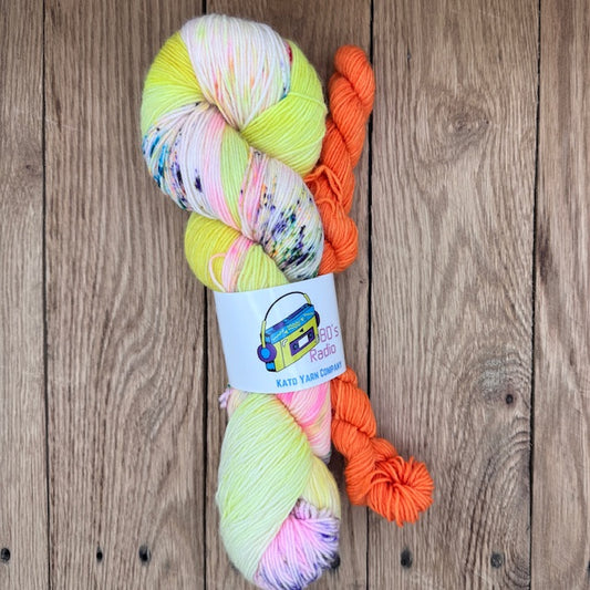 Listen To The Radio/Neon Orange - Sock Set