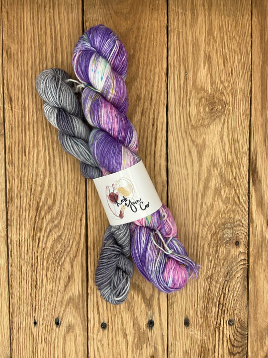 Purple/ Grey Sock Set