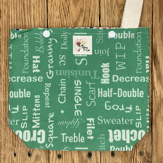 Crochet Words - Snappy Bag