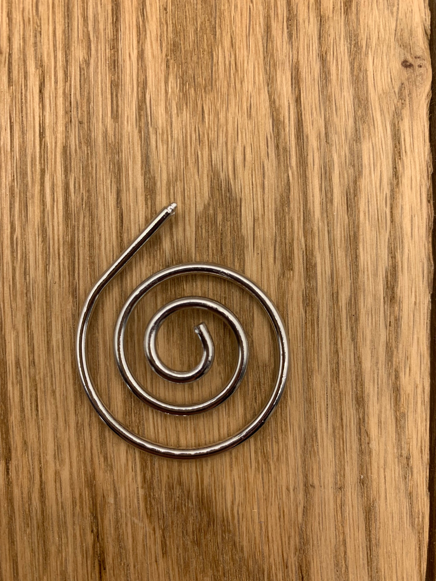 Silver Spiral Cable Stitch Holder