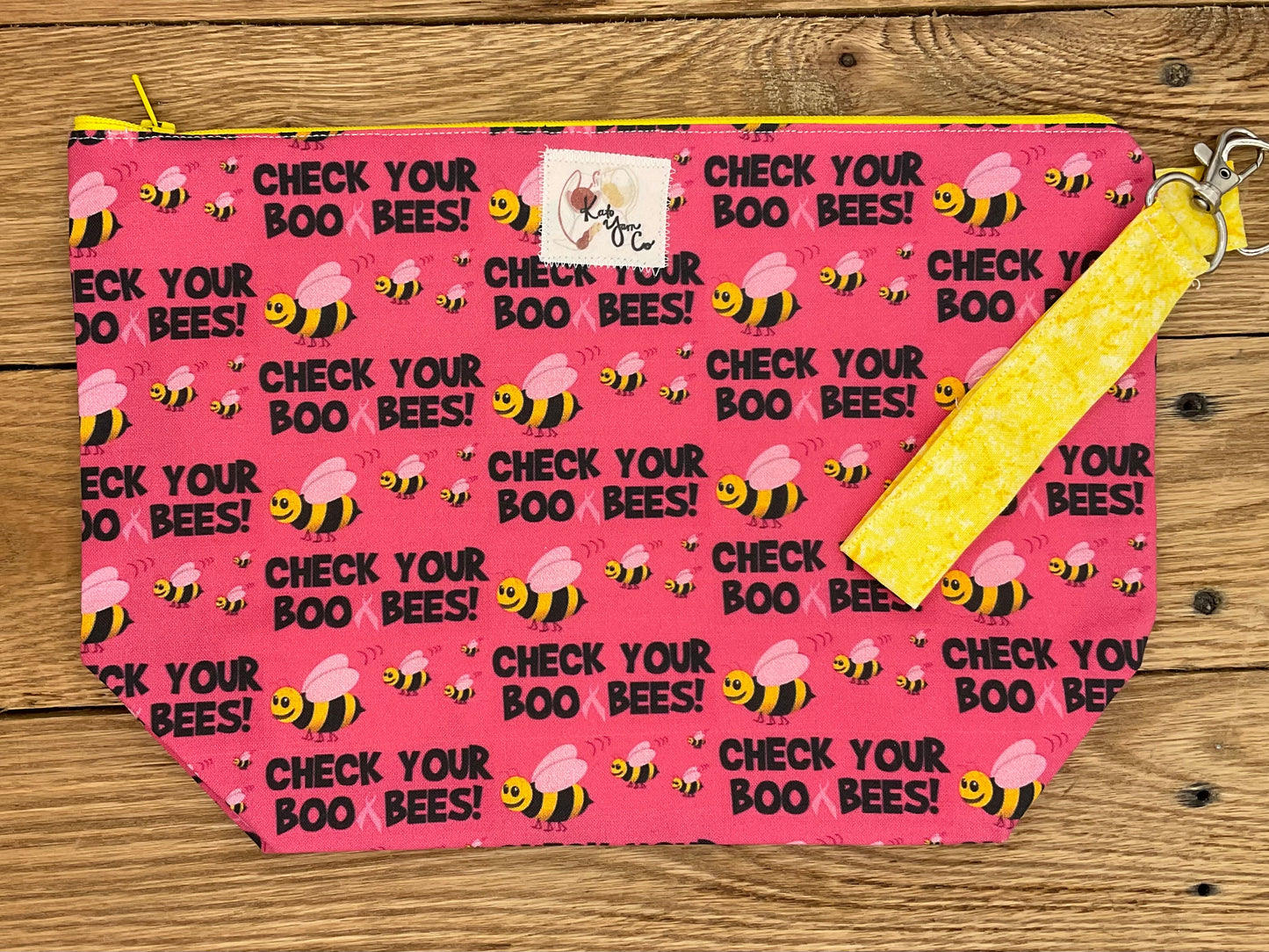 Check your Boo Bees - Zipper Project Bag