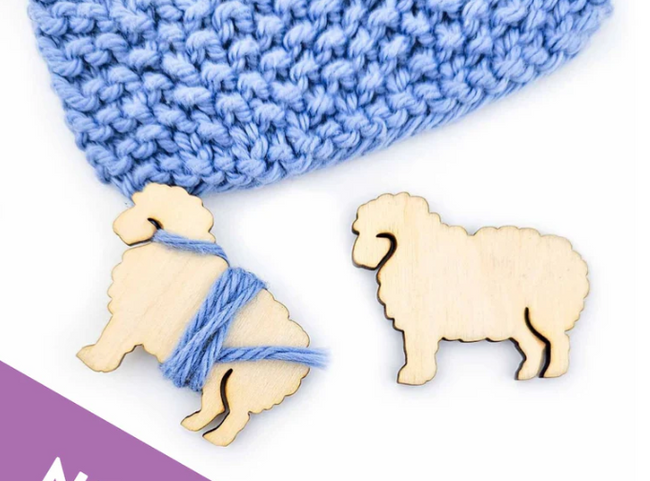 Sheep Yarn Bobbins - End Minders Twice Sheared Sheep